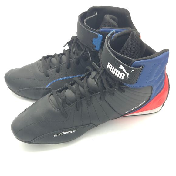 Puma BMW M Motorsport Kart Aerocat Cat Mid Men\'s 12 Size Driving Black Red Blue main image 8